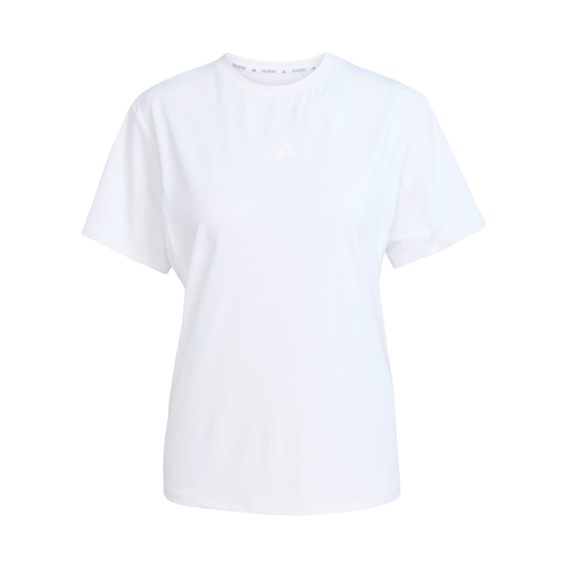 (W) 아디다스 D4T 고투 티셔츠 화이트 - KR 사이즈((W) Adidas D4T Go-To T-Shirt White - KR Sizing) - 1