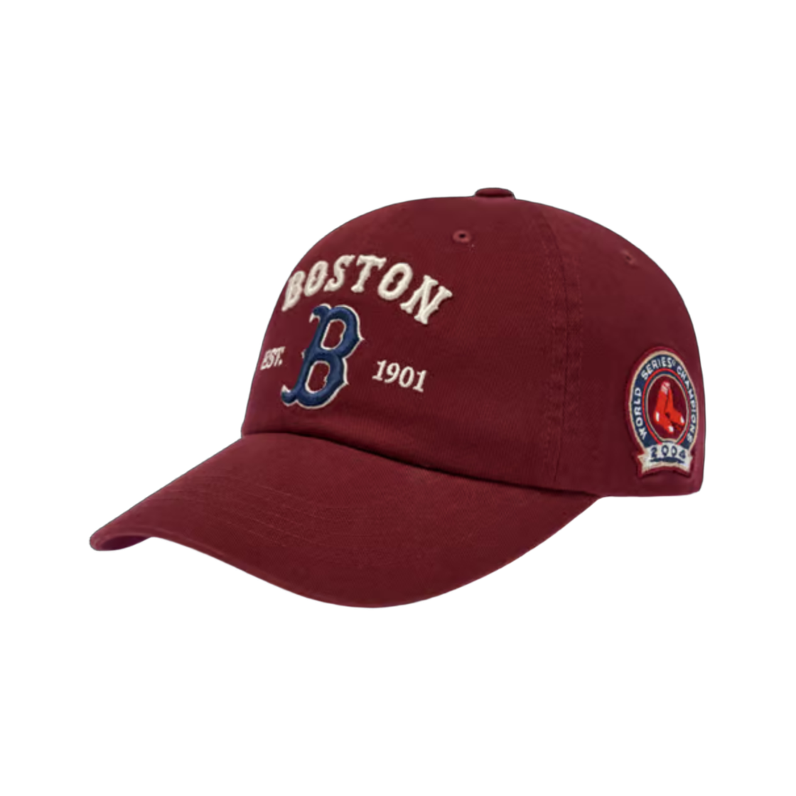 3ACPB105N-43WID MLB Cooperstown Patch Unstructured Ball Cap Boston Red Sox Wine