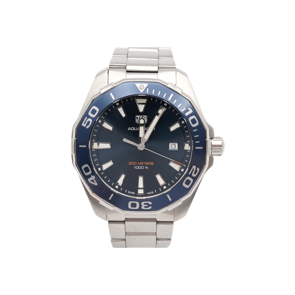 ITNVHUCKFVUH Tag Heuer Aquaracer 300 Blue Dial 43mm Quartz Men's Watch