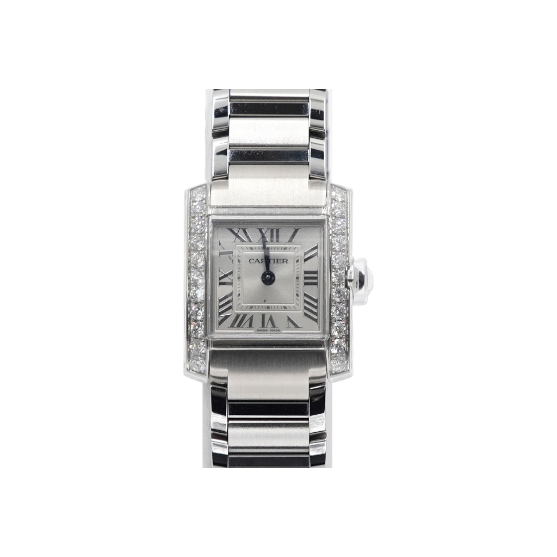 ITGFO7JPKPPL Cartier Tank Française Small Bezel Diamond Quartz Women's Watch W4TA0020