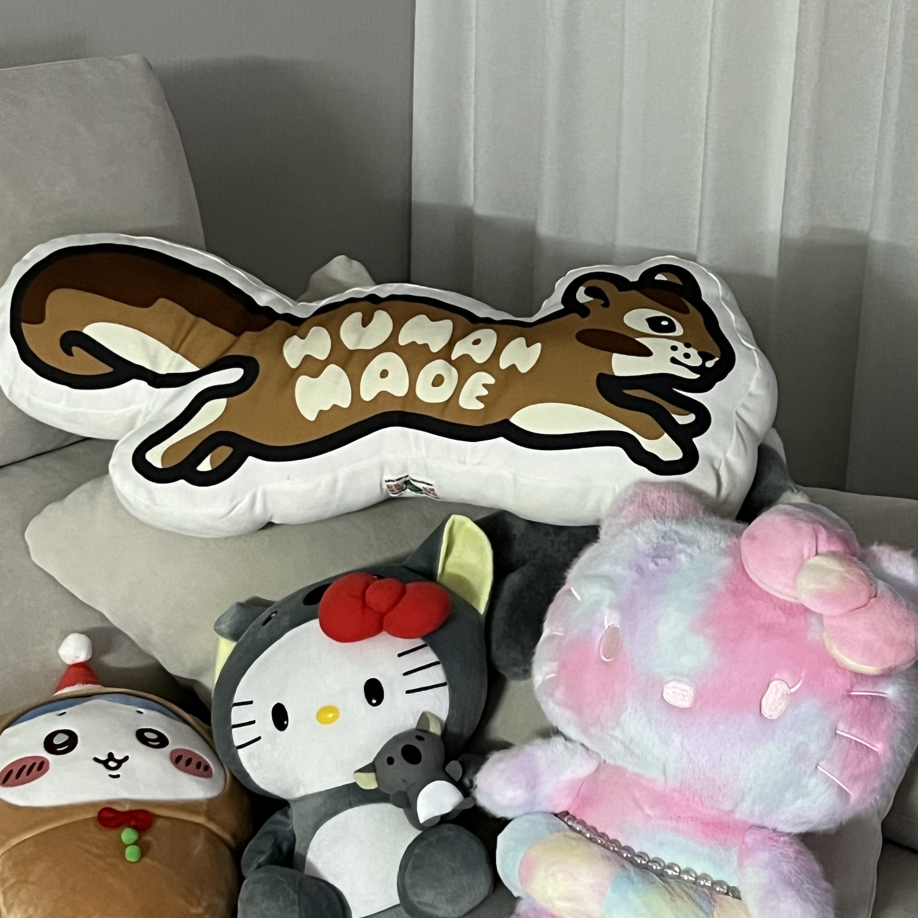 Human Made Human Hope Cushion Brown 착용 스타일