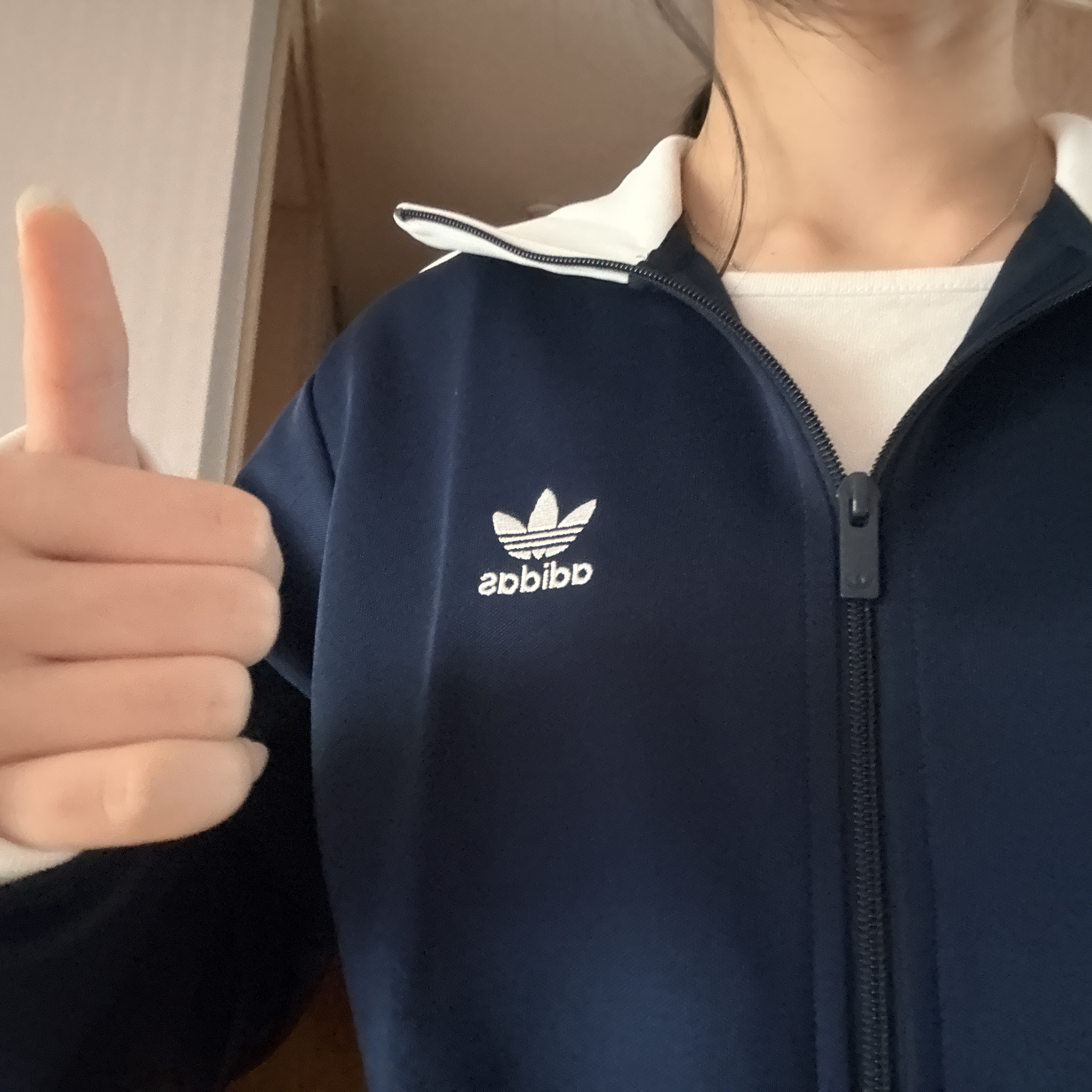Adidas Adicolor Classic Beckenbauer Track Top Night Indigo - KR Sizing 착용 스타일