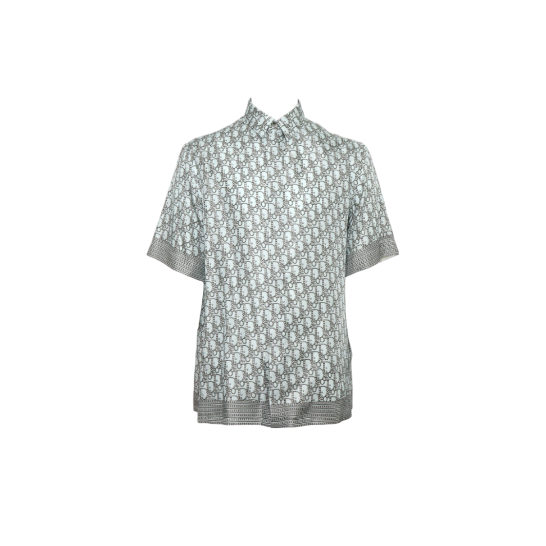IT4ST9ITAPE3 Dior Silk Oblique Homme Short Sleeve Shirt