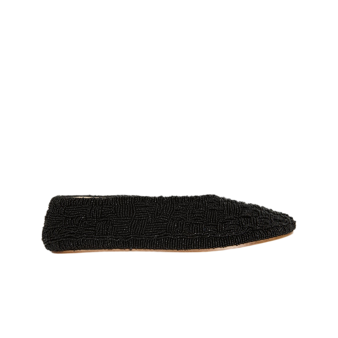 (W) 더 로우 자수 스텔라 슬리퍼 레더 앤 글래스 블랙((W) The Row Embroidered Stella Slipper in Leather and Glass Black) - 1