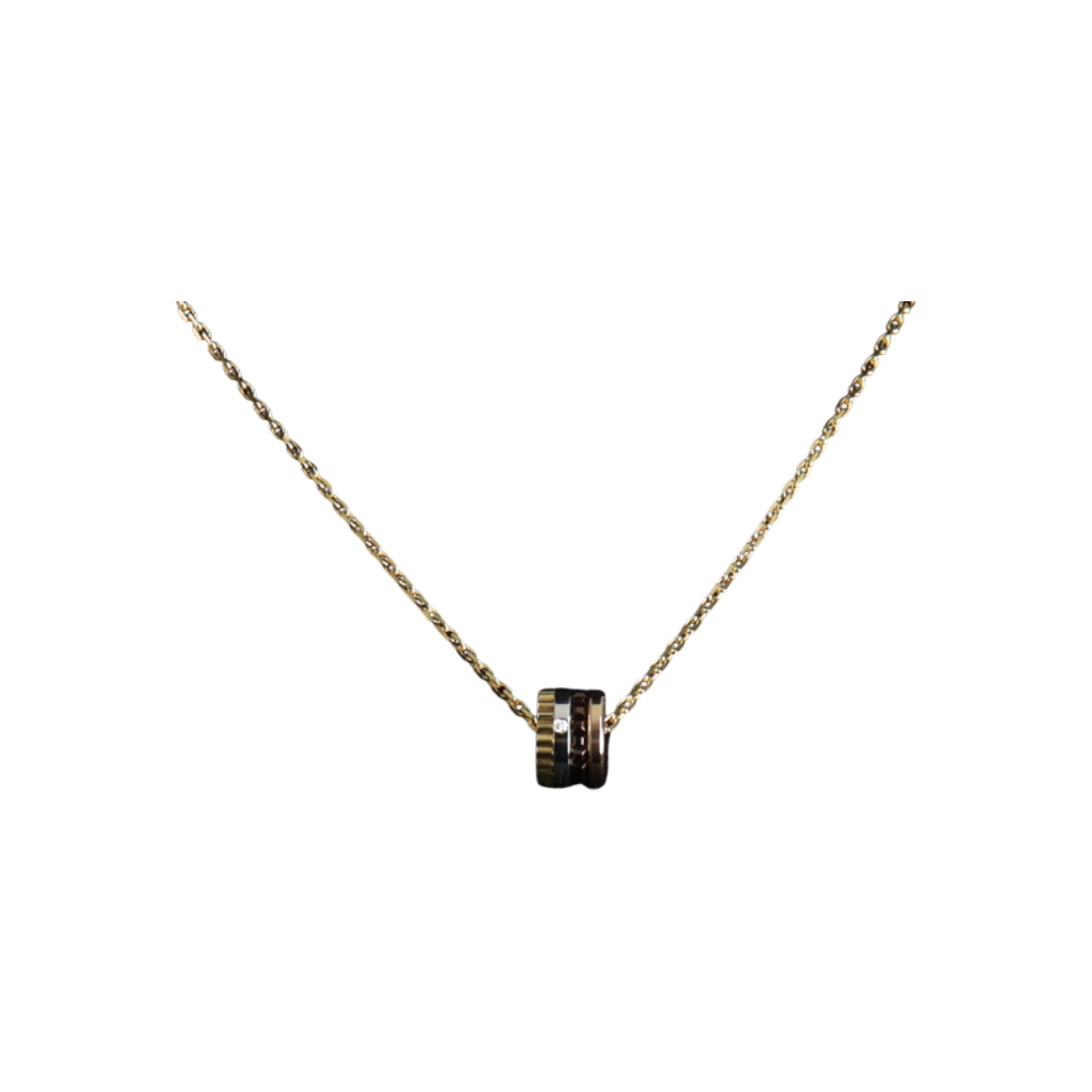 ITRQRPAS7F69 BOUCHERON JPN00647 18K Gold Quattro Classic 1P Diamond XS Pendant Necklace