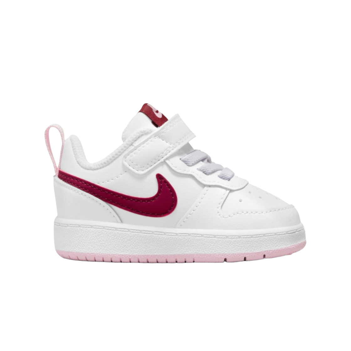 BQ5453-120 (TD) Nike Court Borough Low 2 White Red