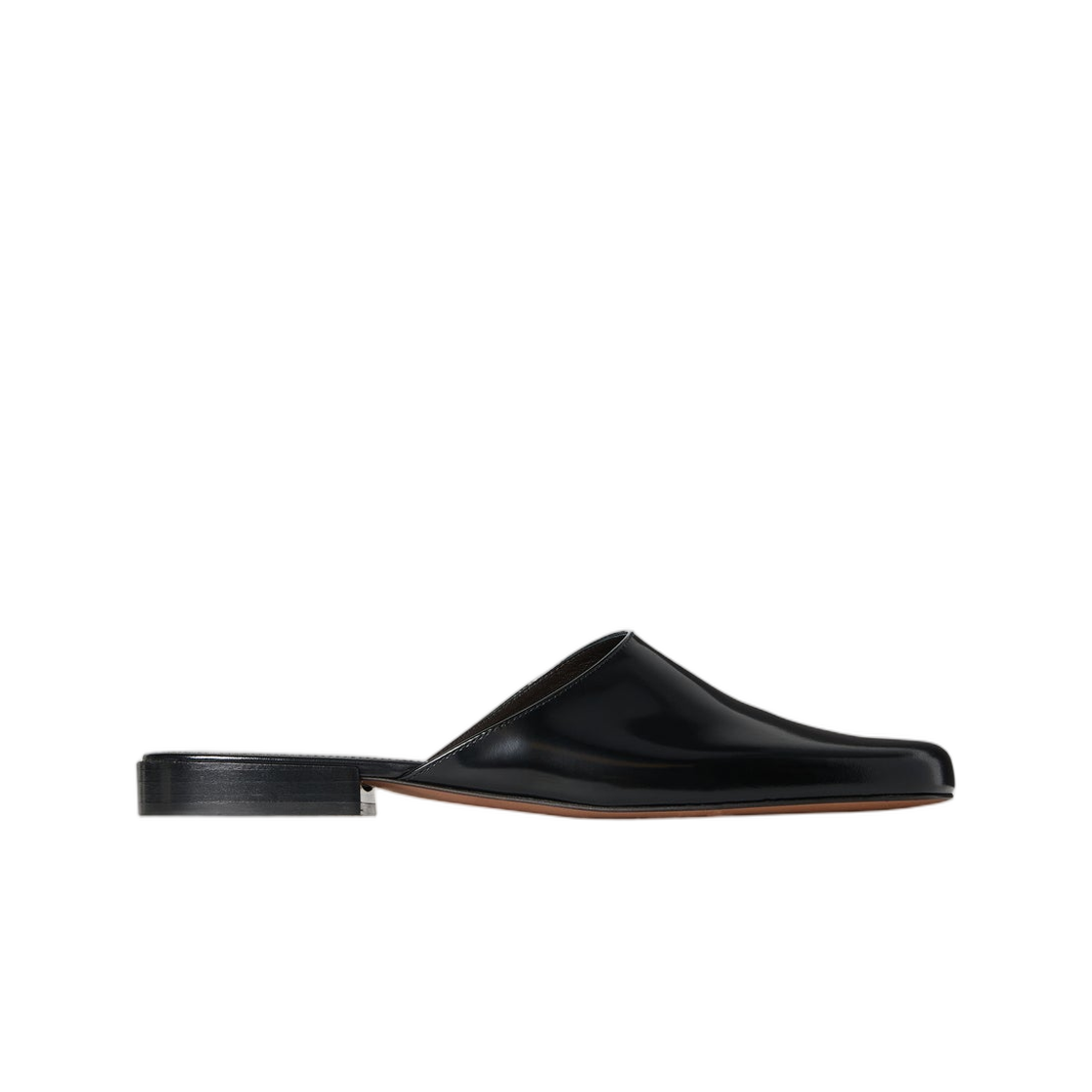 (W) 더 로우 페넬로페 뮬 레더 블랙((W) The Row Penelope Mule in Leather Black)