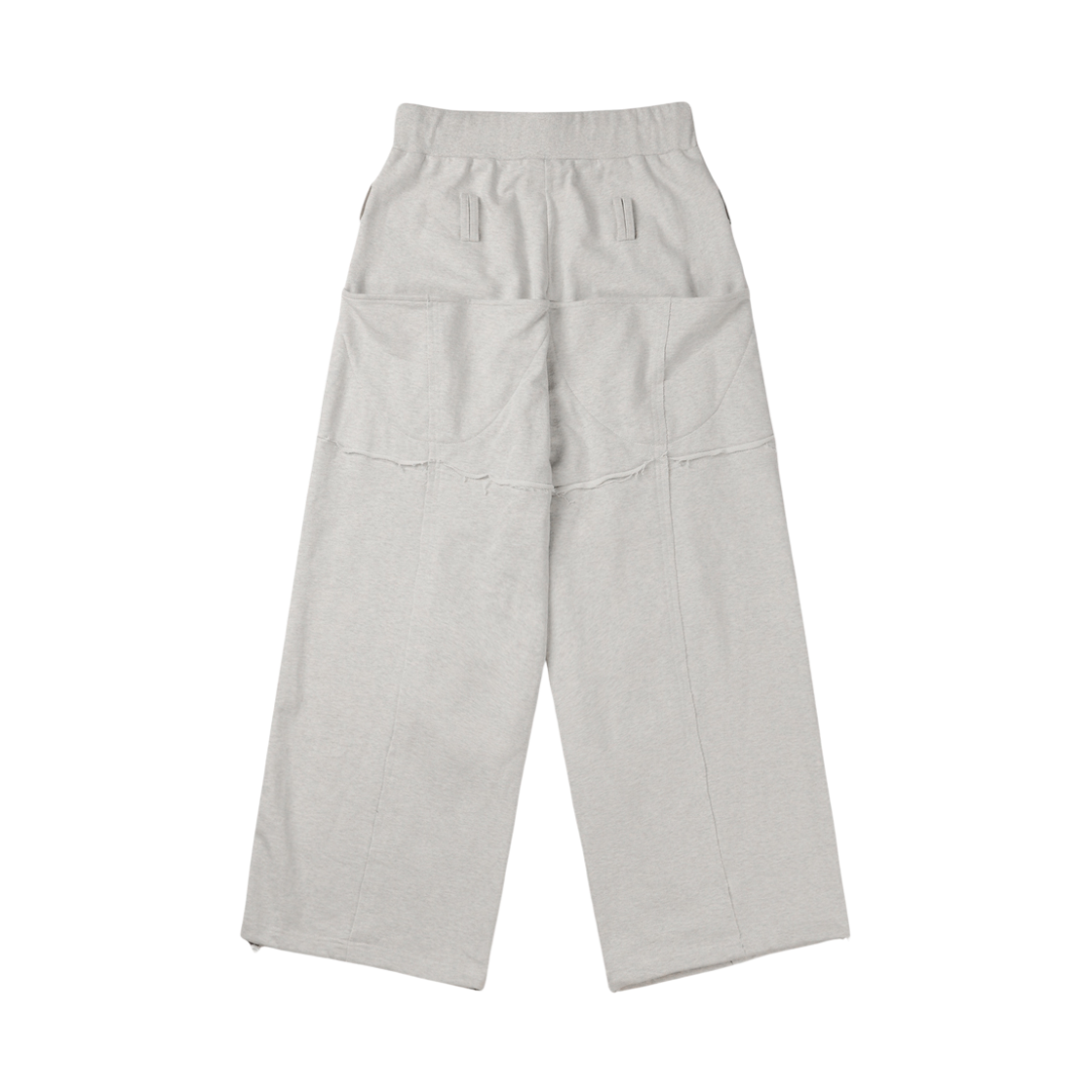 (M) 보니앤키예 디스트레스드 심 지퍼 팬츠 오트밀((M) bonienkiye Distressed Seam Zipper Pants Oatmeal) - 2
