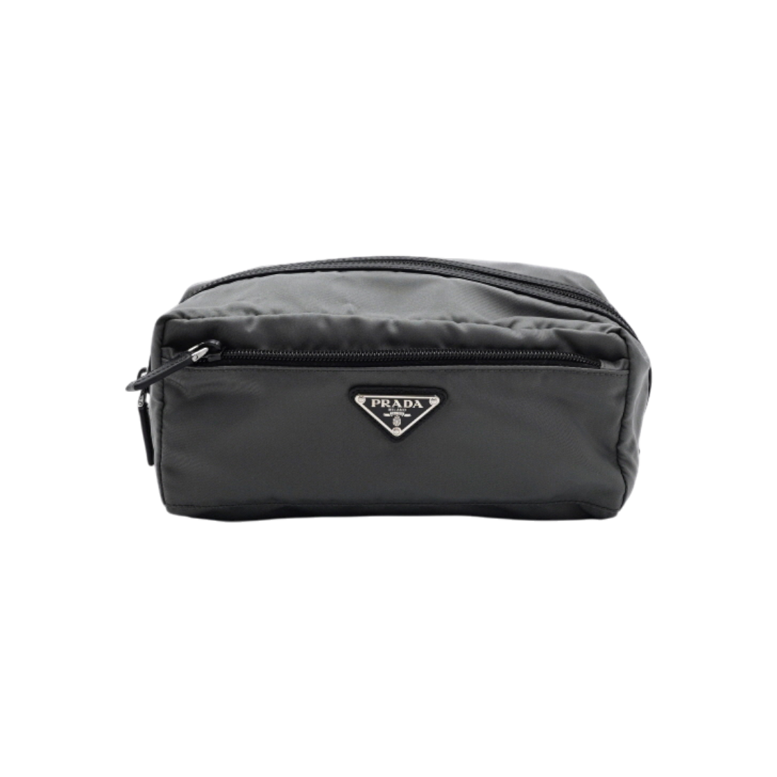 IT39M2EWIMBG Prada Gray Triangle Logo Re-Nylon Pouch Bag