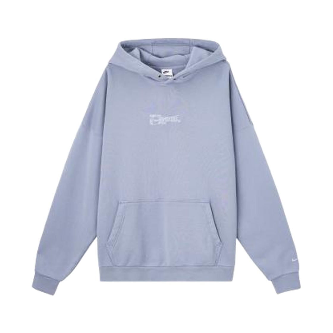 HV4722-493 Nike Club Oversized French Terry Pullover Hoodie Ashen Slate - Asia
