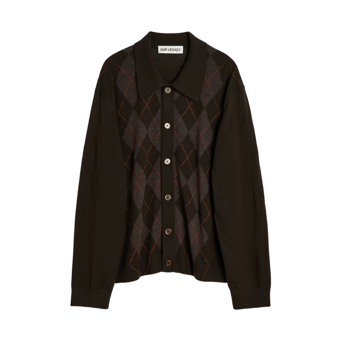 아워레가시 이브닝 폴로 펍 아가일 파인 울(Our Legacy Evening Polo Pub Argyle Fine Wool) - 1