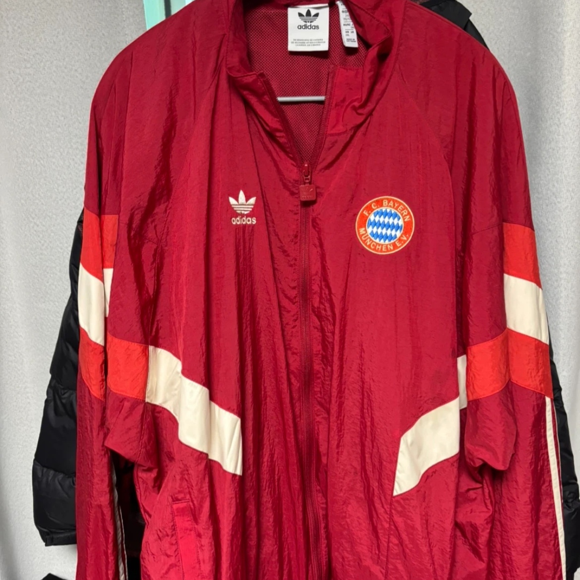 Adidas Bayern Munchen Originals Track Top Active Maroon - KR Sizing 착용 스타일