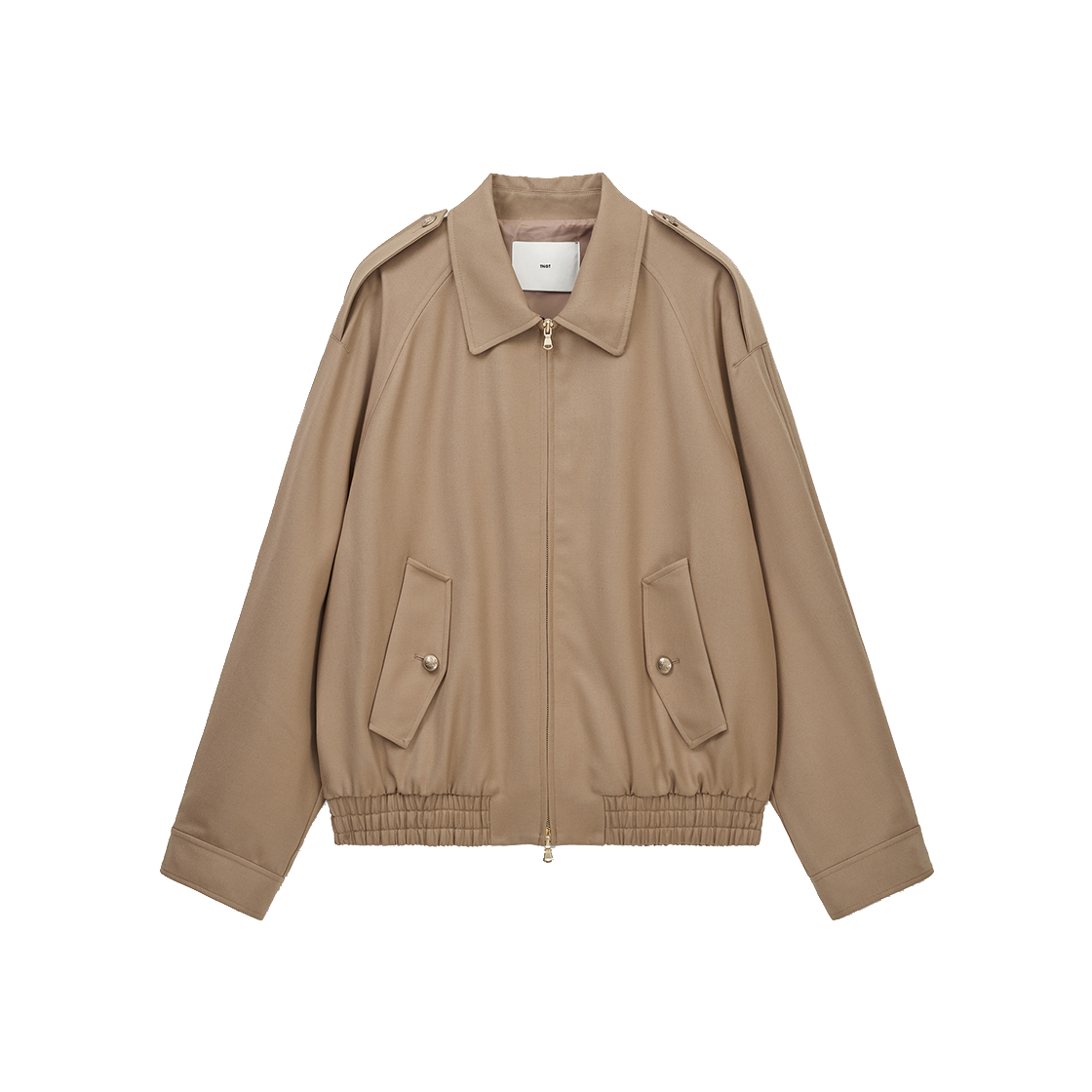 티엔지티 울 블루종 숏 점퍼 베이지(TNGT Wool Blouson Short Jumper Beige)