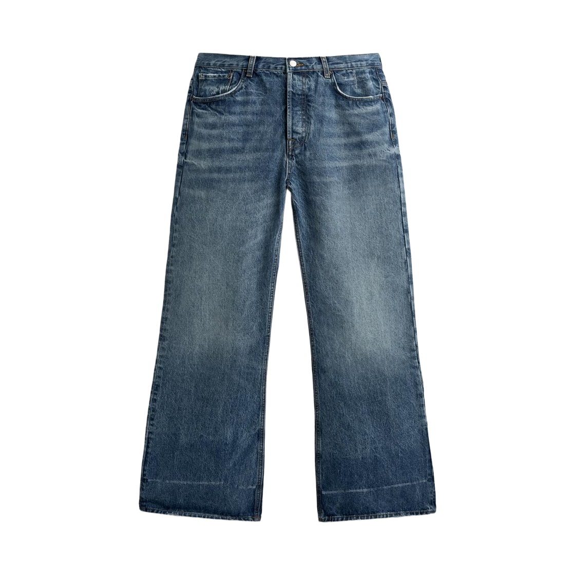 자라 와이드 플레어 핏 진 미디움 블루(Zara Wide Flare Fit Jeans Medium Blue) - 1