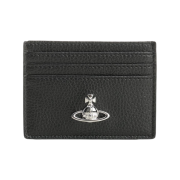Vivienne Westwood Orb PU Grain Card Holder Black