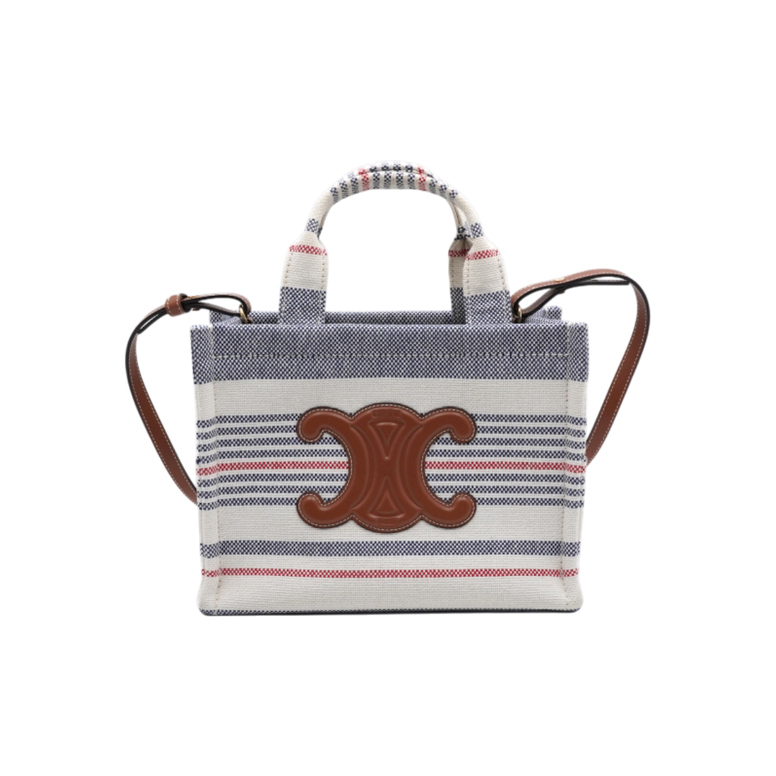 IT5EJNEN2FK9 Celine 199162FYN Canvas Stripe Small Cabas Tote & Shoulder Bag