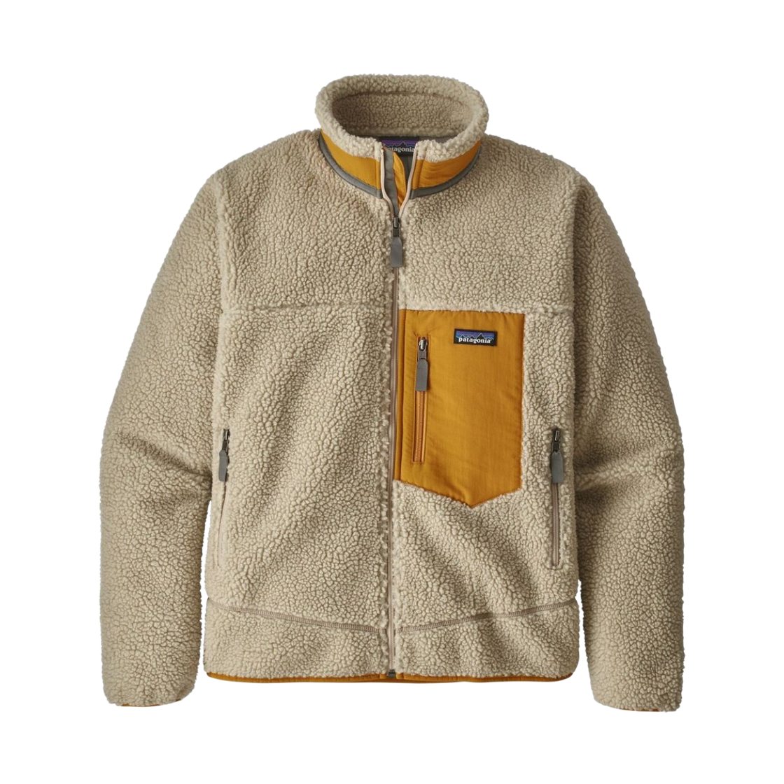 파타고니아 클래식 레트로X 자켓 펠리칸 W 렌 골드(Patagonia Classic Retro-X Jacket Pelican W Wren Gold) - 1