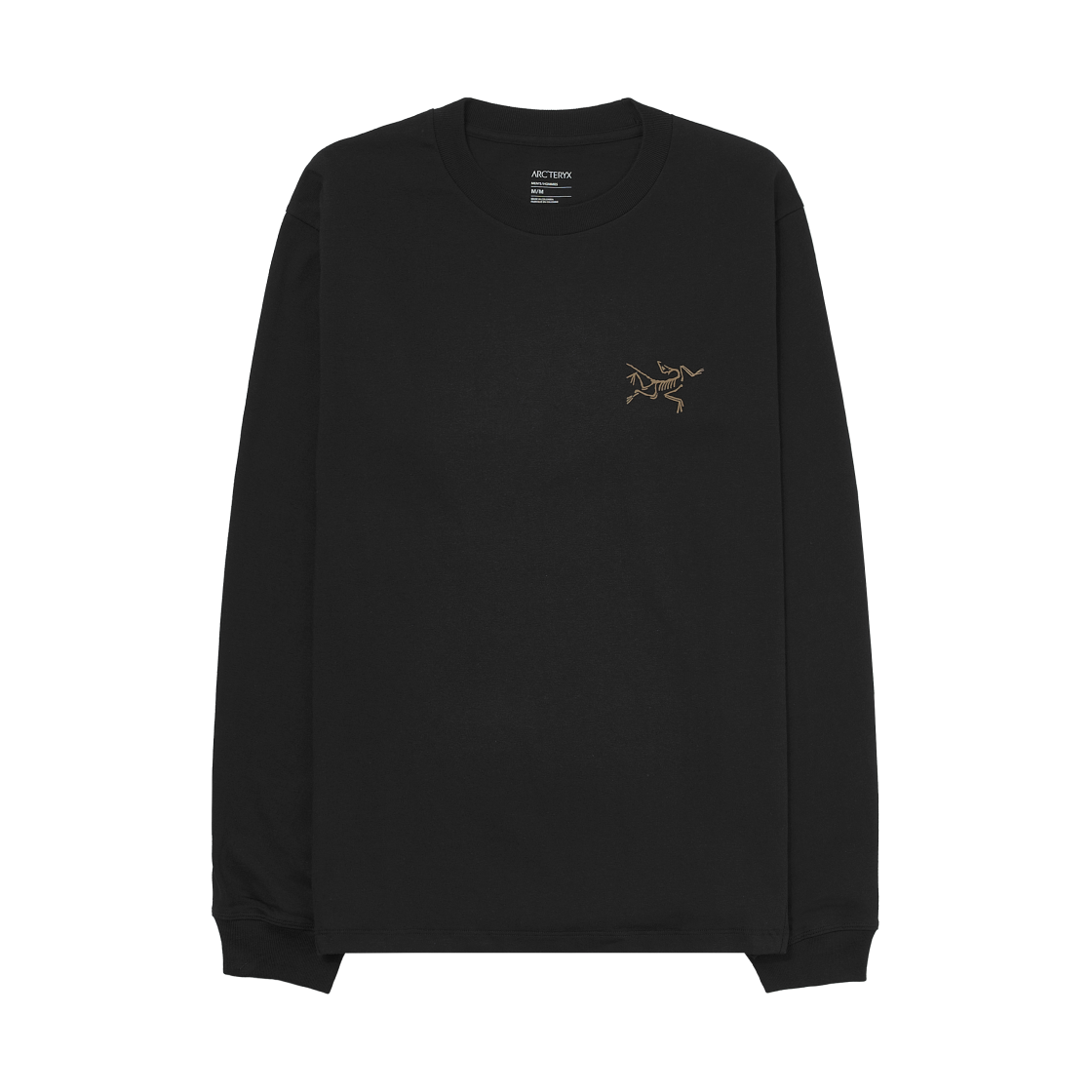 아크테릭스 크래그 코튼 롱슬리브 티셔츠 24K 블랙(Arc'teryx Kragg Cotton LS T-Shirt 24K Black)