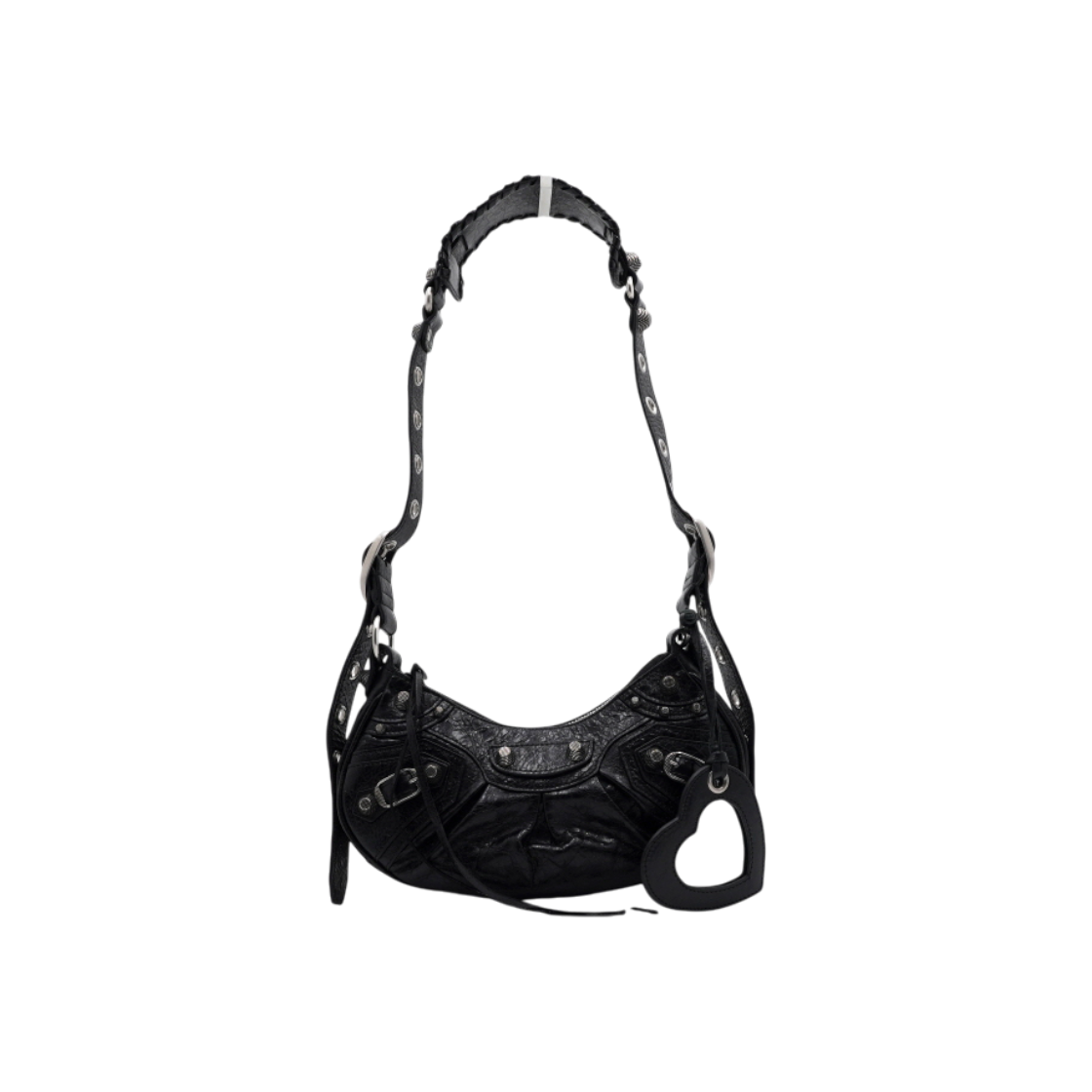 발렌시아가 671309 블랙 레더 르카골XS 여성 숄더백 겸 크로스백aa60072(Balenciaga Le Cagole XS Black Leather Shoulder and Crossbody Bag)