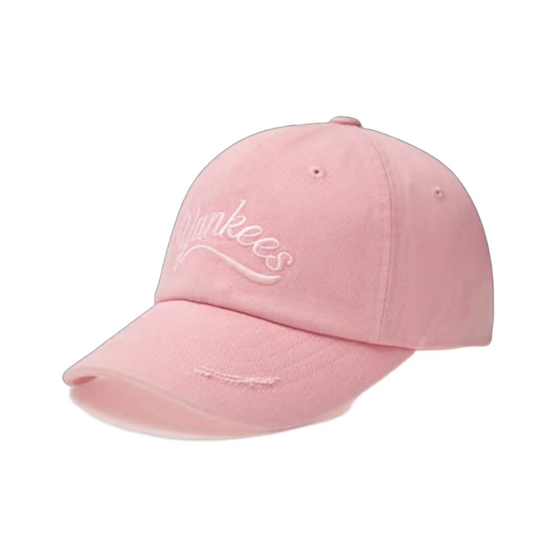 3ACPVL64N-50PKM MLB Vintage Cursive Unstructured Ball Cap New York Yankees Pink