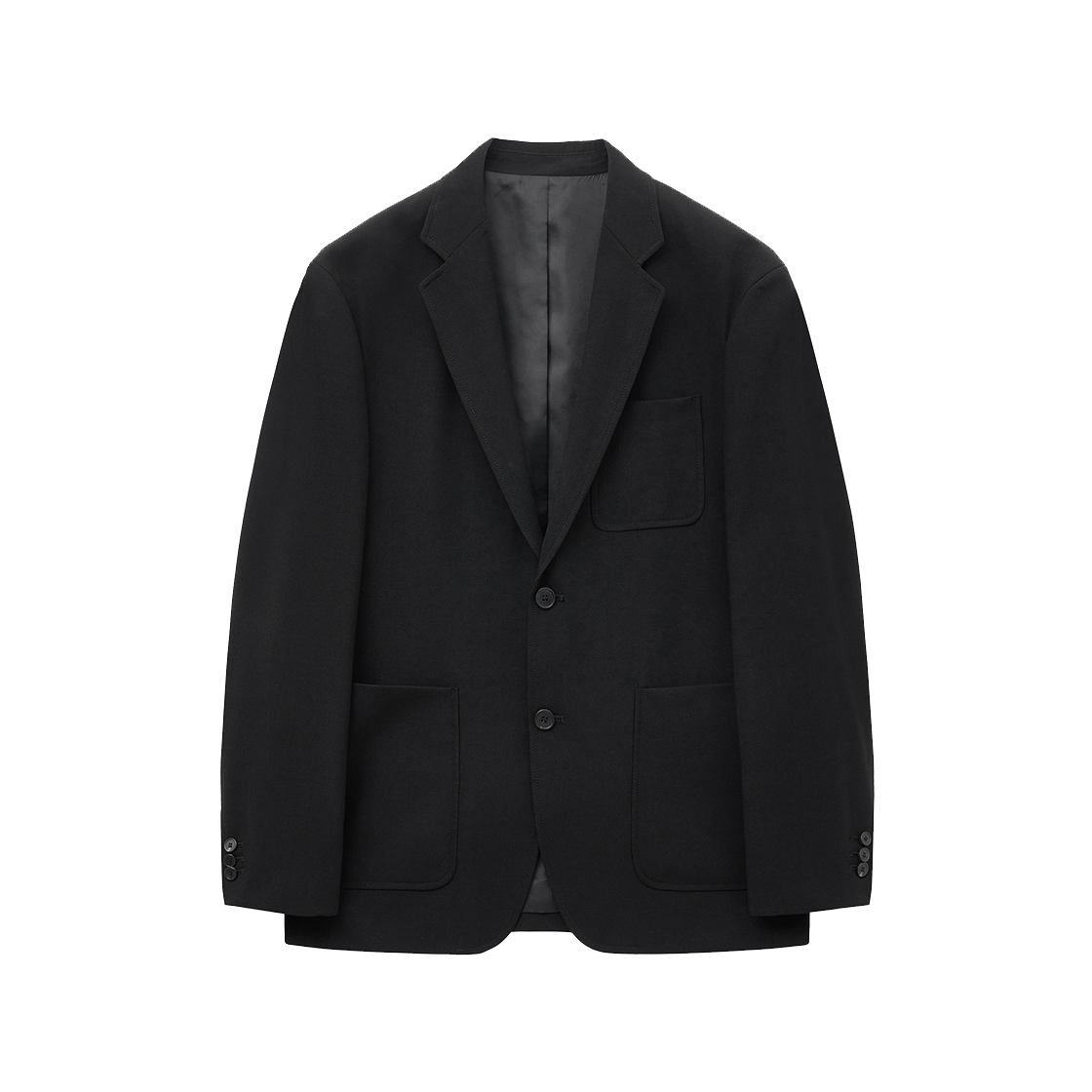 TNJA6E109BK TNGT Wool Blend Office Jacket Black