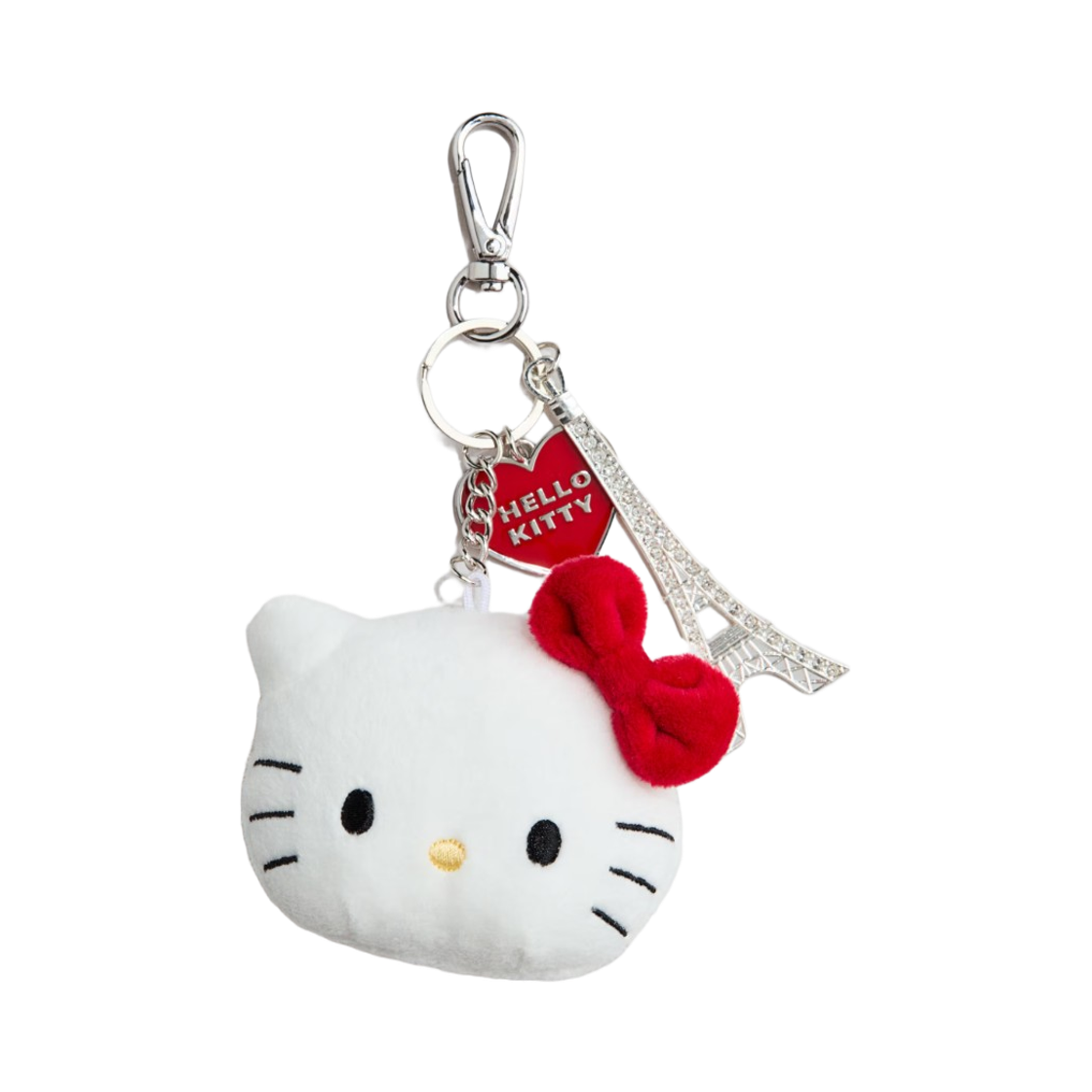 (키즈) 에이치앤엠 x 산리오 헬로 키티 백 참 화이트 레드((Kids) H&M x Sanrio Hello Kitty Bag Charm White Red)