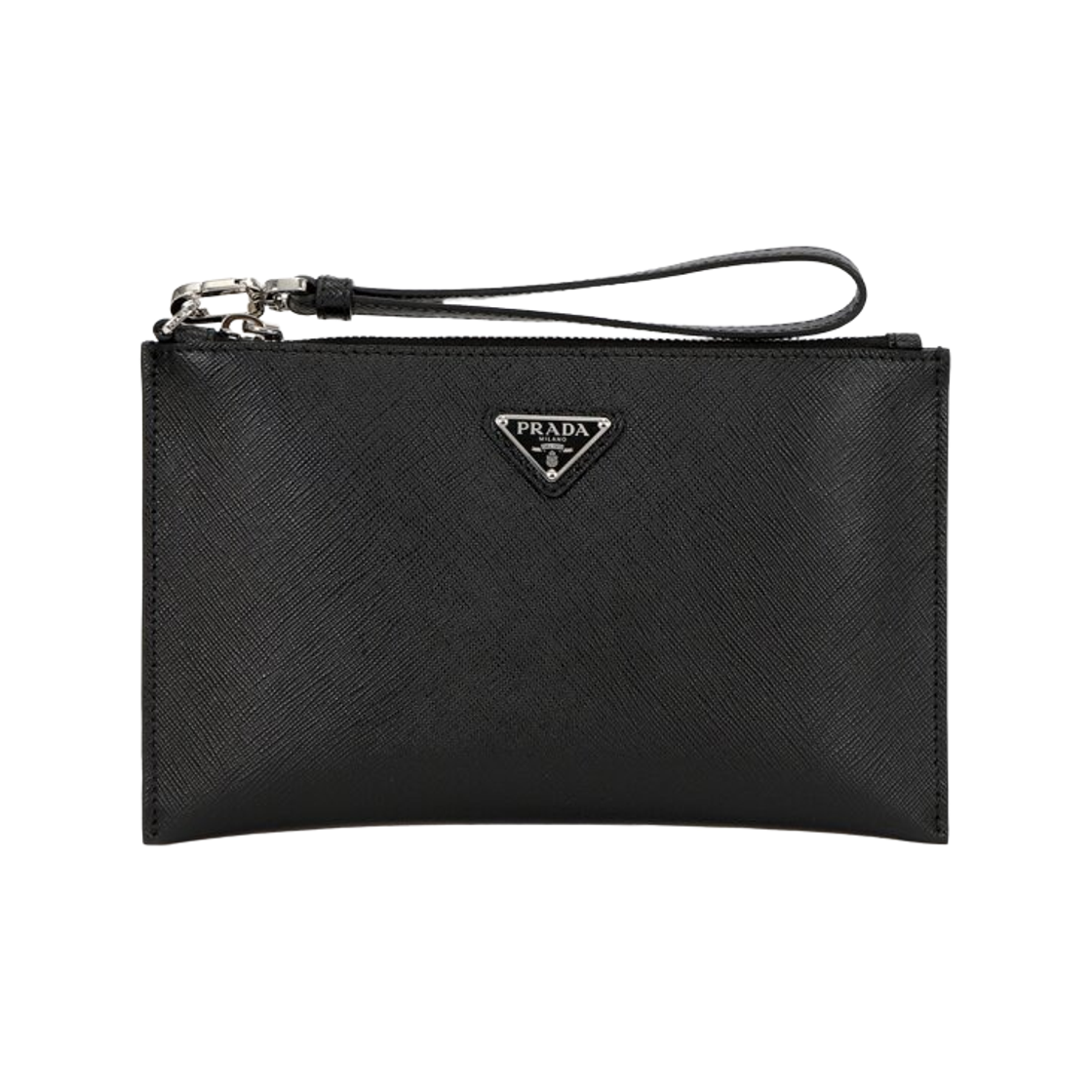 2NH020-PN9-F0002 Prada Saffiano Leather Clutch Black