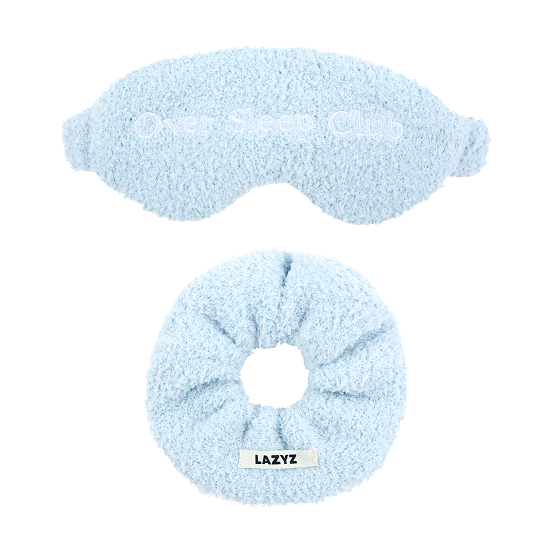 8888888888912 LAZYZ Sweet Dream Fluffy Sleep Mask & Scrunchie Set (Sky)