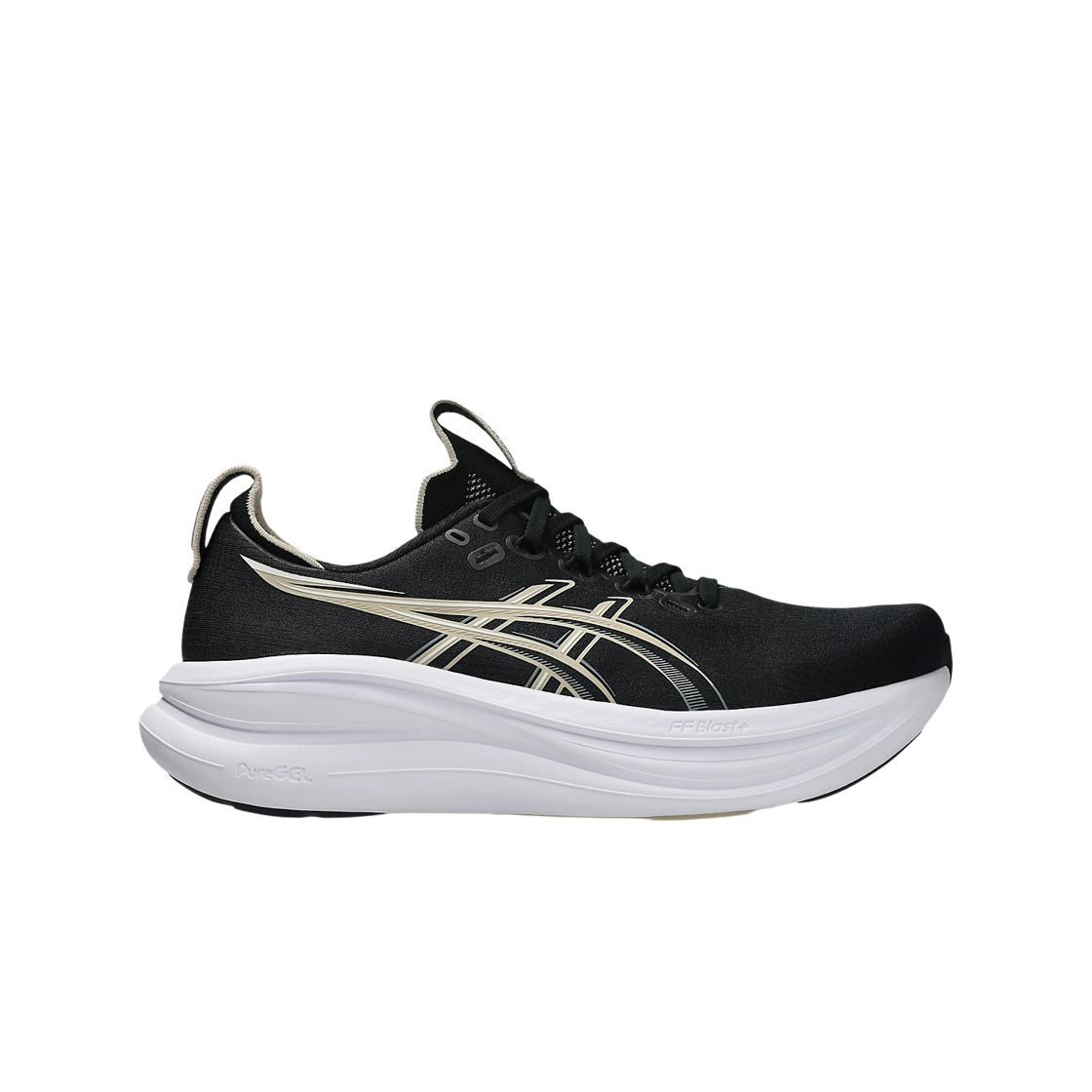 아식스 젤 님버스 28 블랙 페더 그레이 - 2E 와이드(Asics Gel-Nimbus 28 Black Feather Grey - 2E Wide) - 1