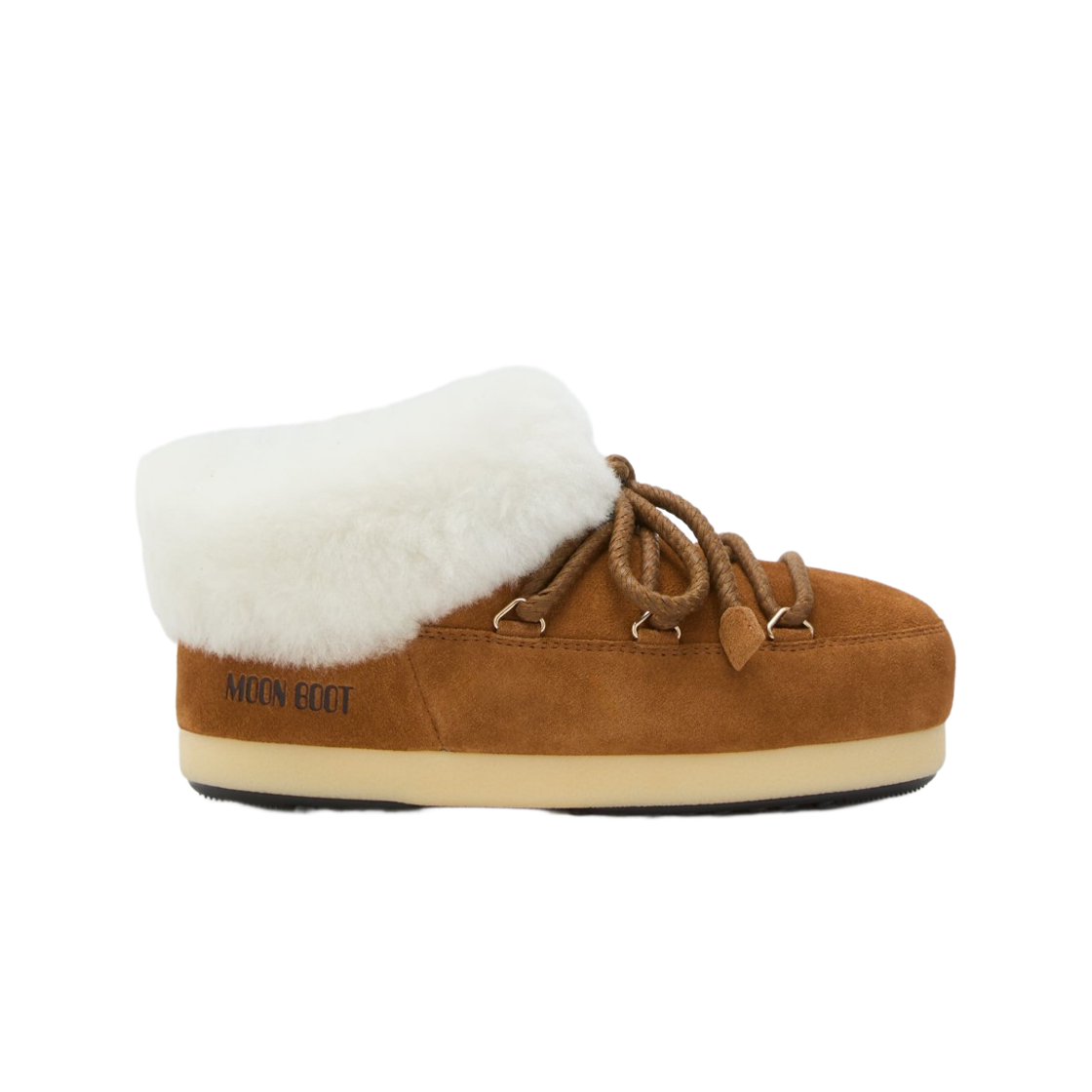 (W) 문부츠 EVX 스웨이드 뮬 꼬냑 내츄럴((W) Moon Boot EVX Suede Mules Cognac Natural)