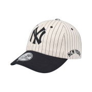 MLB Signature Stripe Unstructured Ball Cap New York Yankees Black