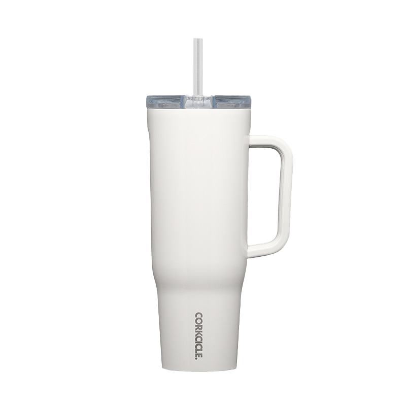 콕시클 크루저 40oz 스텐 보냉 텀블러 대용량 손잡이 빨대 1180ml(CORKCICLE Cruiser 40oz Stainless Steel Insulated Tumbler Large Capacity with Handle & Straw 1180ml) - 2