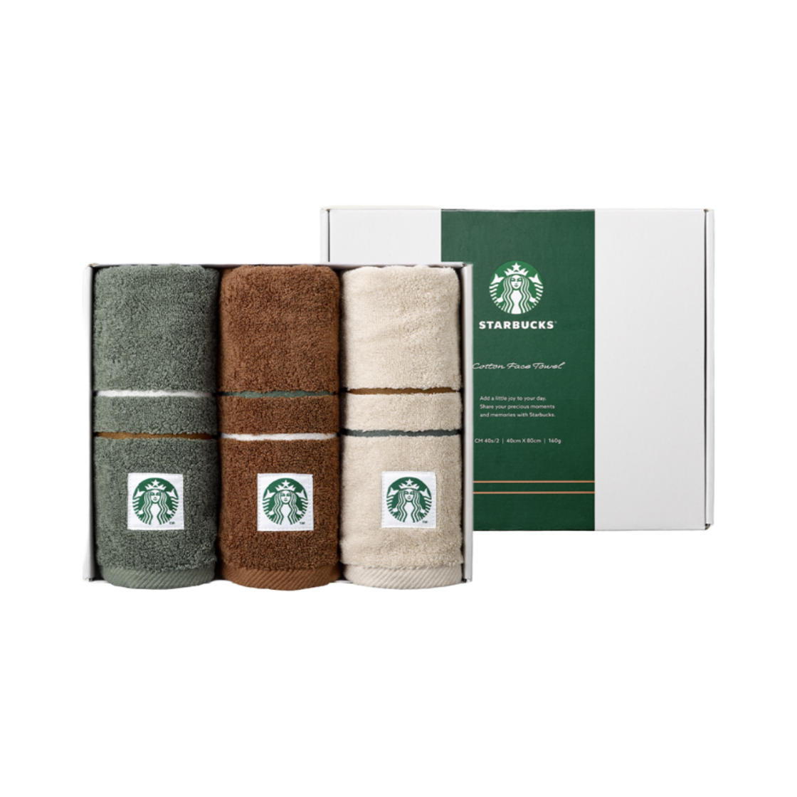 스타벅스 사이렌 버라이어티 타월 세트 (3개 세트)(Starbucks Siren Variety Towel (Set of 3))