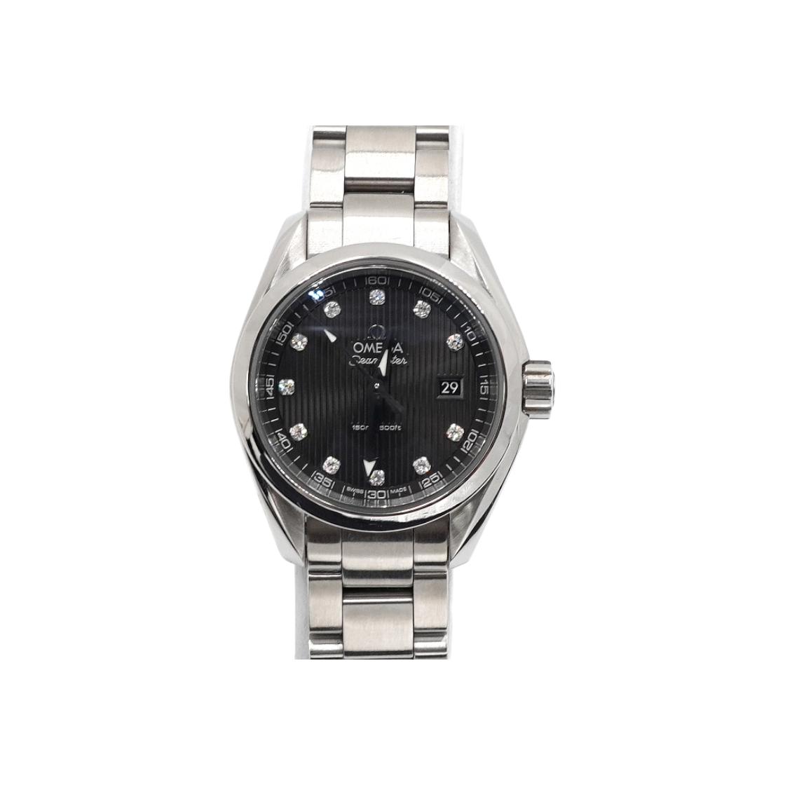 IT346GHQNJWI Omega Seamaster Aqua Terra 30MM Diamond Quartz Steel Women's Watch