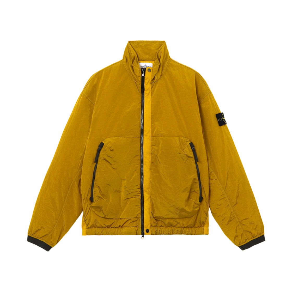 스톤 아일랜드 4100001 나일론 메탈 에코닐 스탠드 칼라 자켓 이어 오브 더 홀스 '026 골드 - 26SS