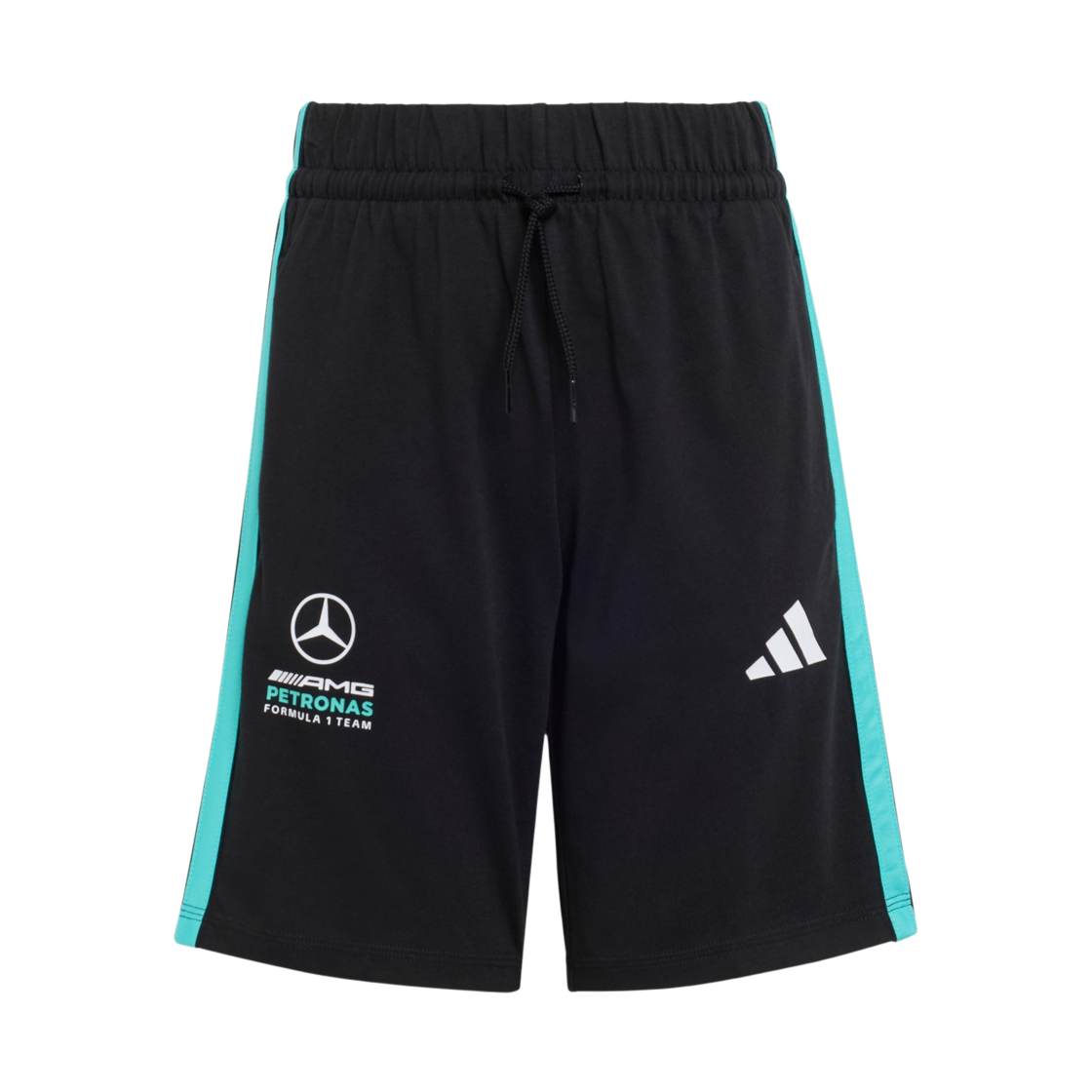 KE5920 (Kids) Adidas x Mercedes AMG Petronas F1 Team DNA Shorts Black Semi Mint Rush - KR Sizing (Non Marking Ver.)