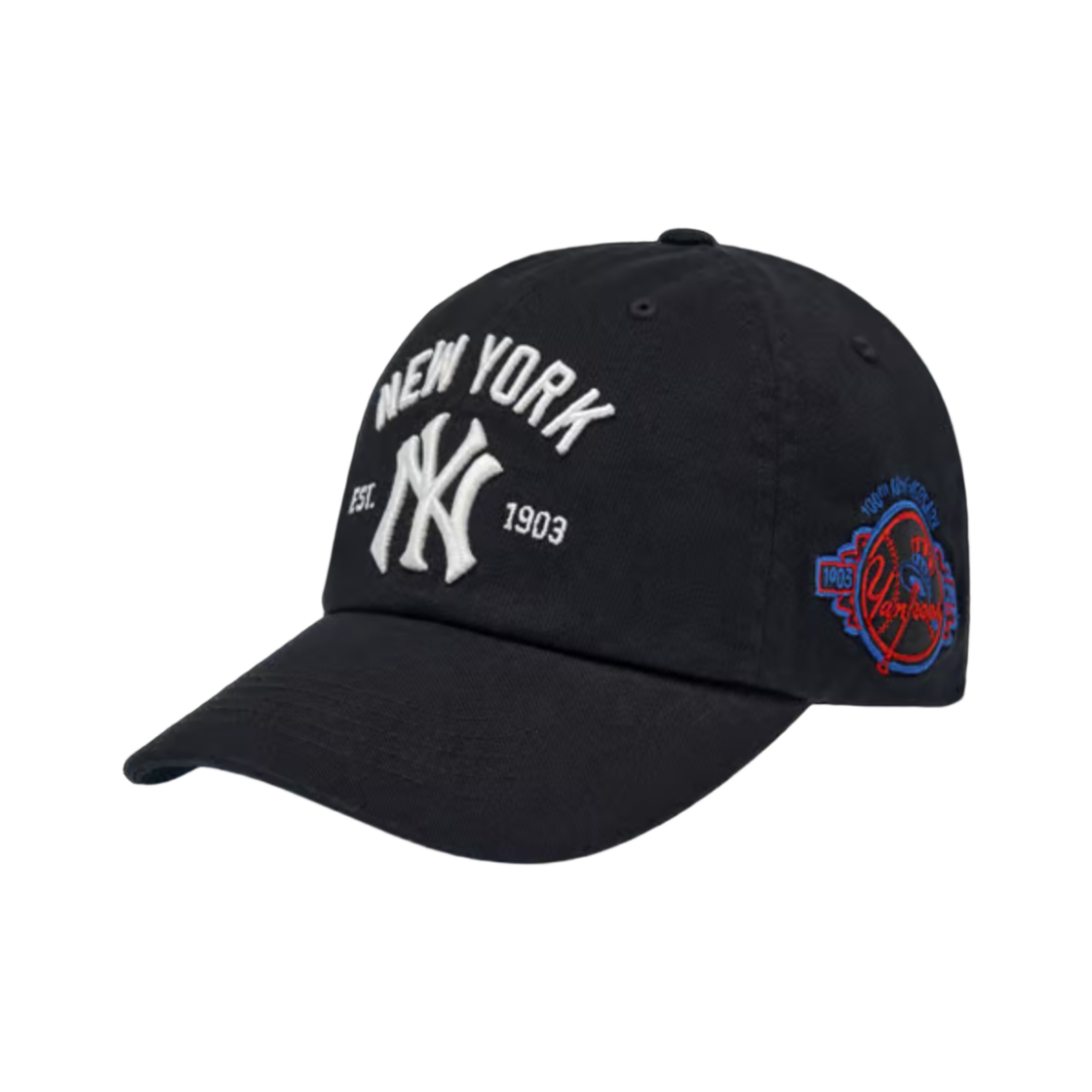 3ACPB105N-50BKS MLB Cooperstown Patch Unstructured Ball Cap New York Yankees Black