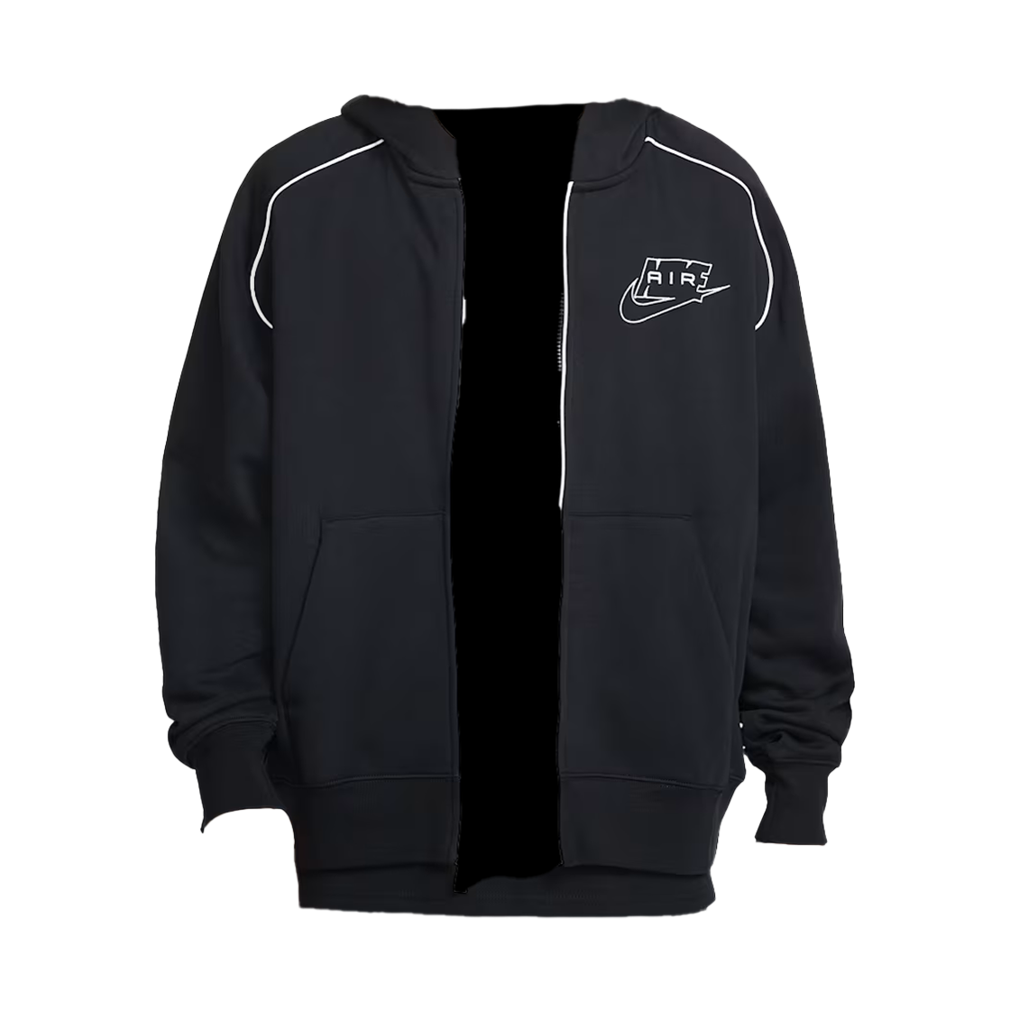 IF1275-010 Nike Air Full Zip Fleece Hoodie Black White (IF1275-010)