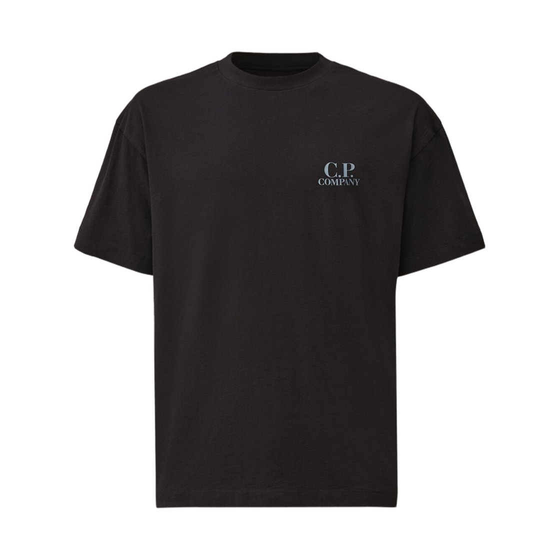 20CMTS086A005100W888 C.P. Company 30/1 Jersey Short Sleeve Logo T-Shirt Total Eclipse Blue - 26SS