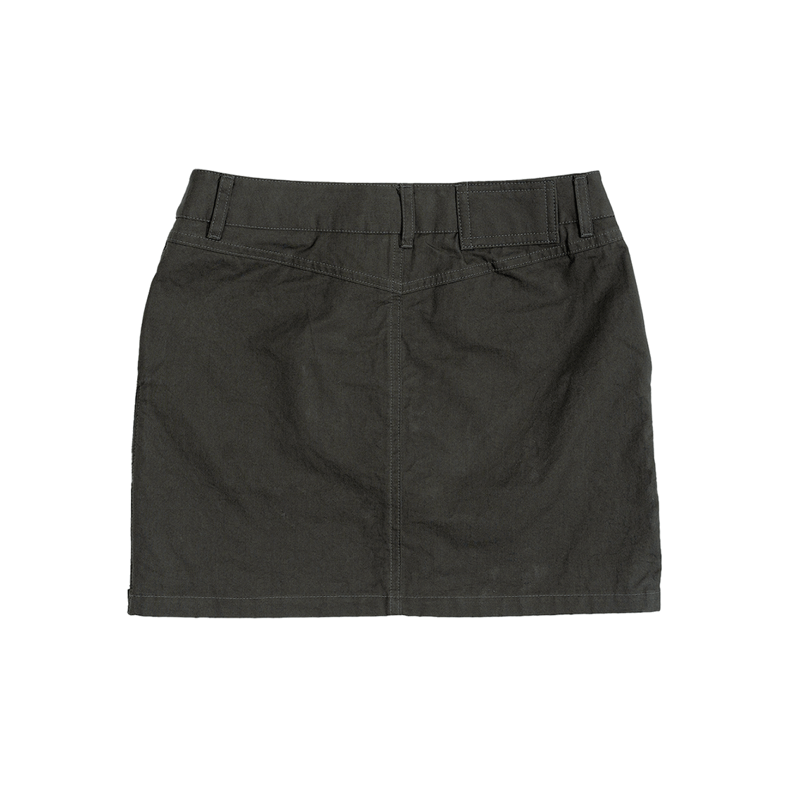 파버 사이드 지퍼 스커트 카키(FABEUR Side Zip Skirt Khaki) - 2