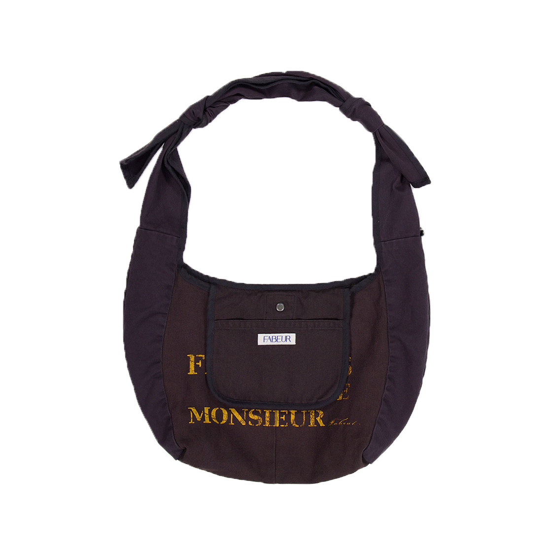 파버 벨로 백 프린팅 차콜 브라운(FABEUR Vélo Bag Printing Charcoal Brown) - 2
