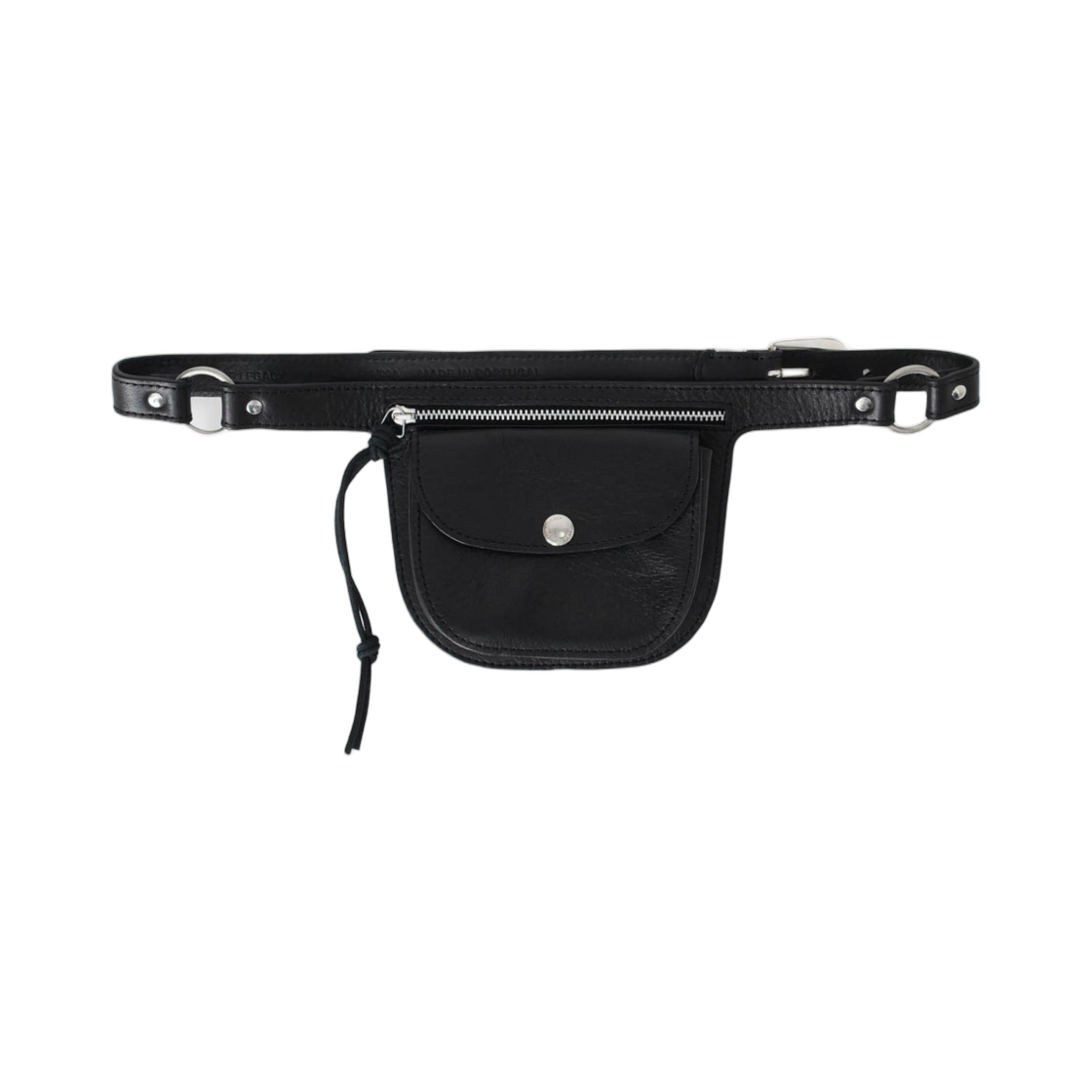 아워레가시 퍼스 벨트 말러블 블랙 불 히데(Our Legacy Purse Belt Malleable Black Bull Hide) - 1