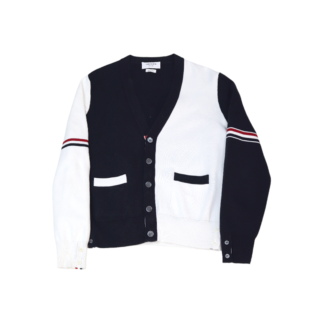 ITJJ3LW7AJ3M Thom Browne Milano Stitch V-Neck Cardigan A-C46851