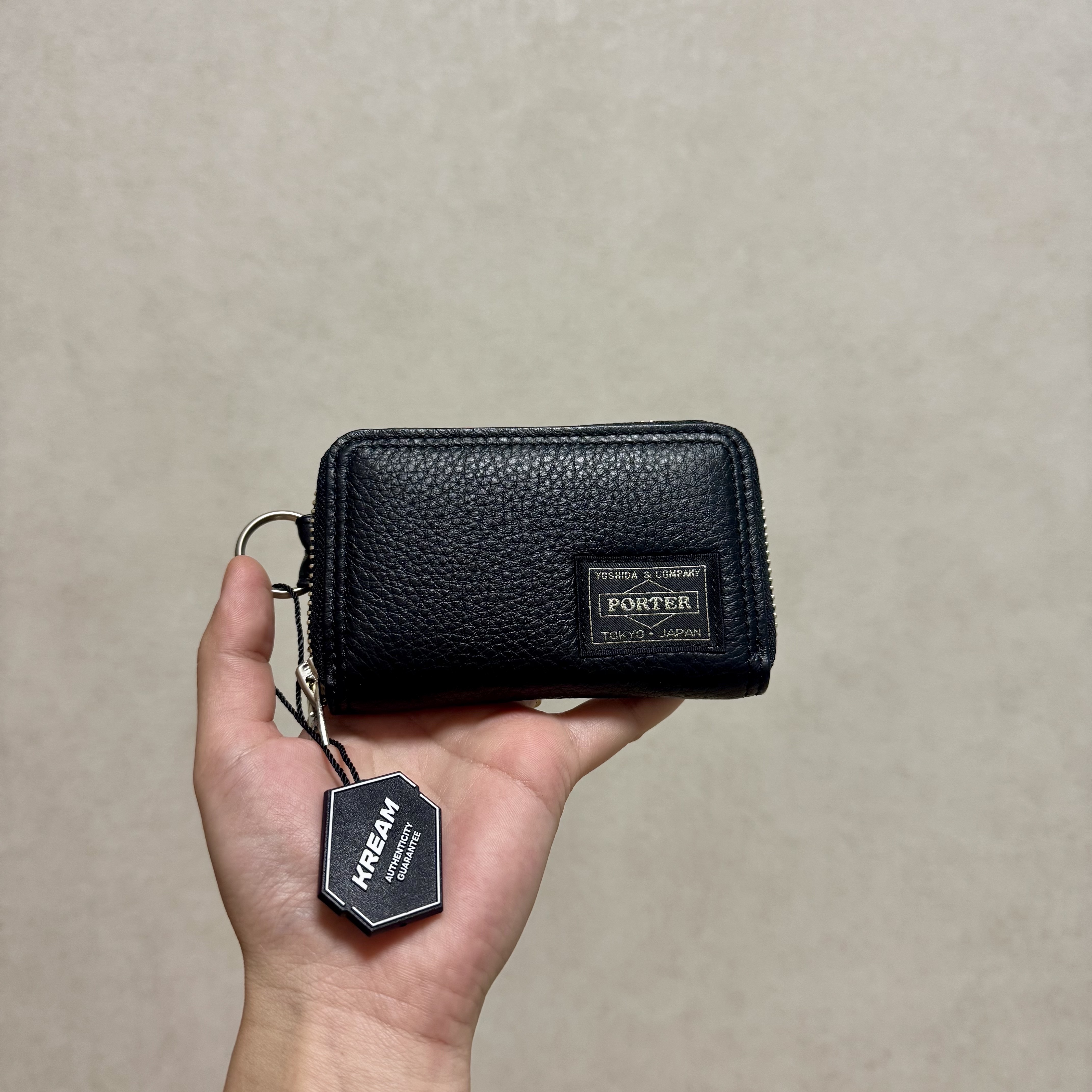 Porter Calm Coin Case Black, Human Made Heart Rubber Key Chain Red 착용 스타일 - 3