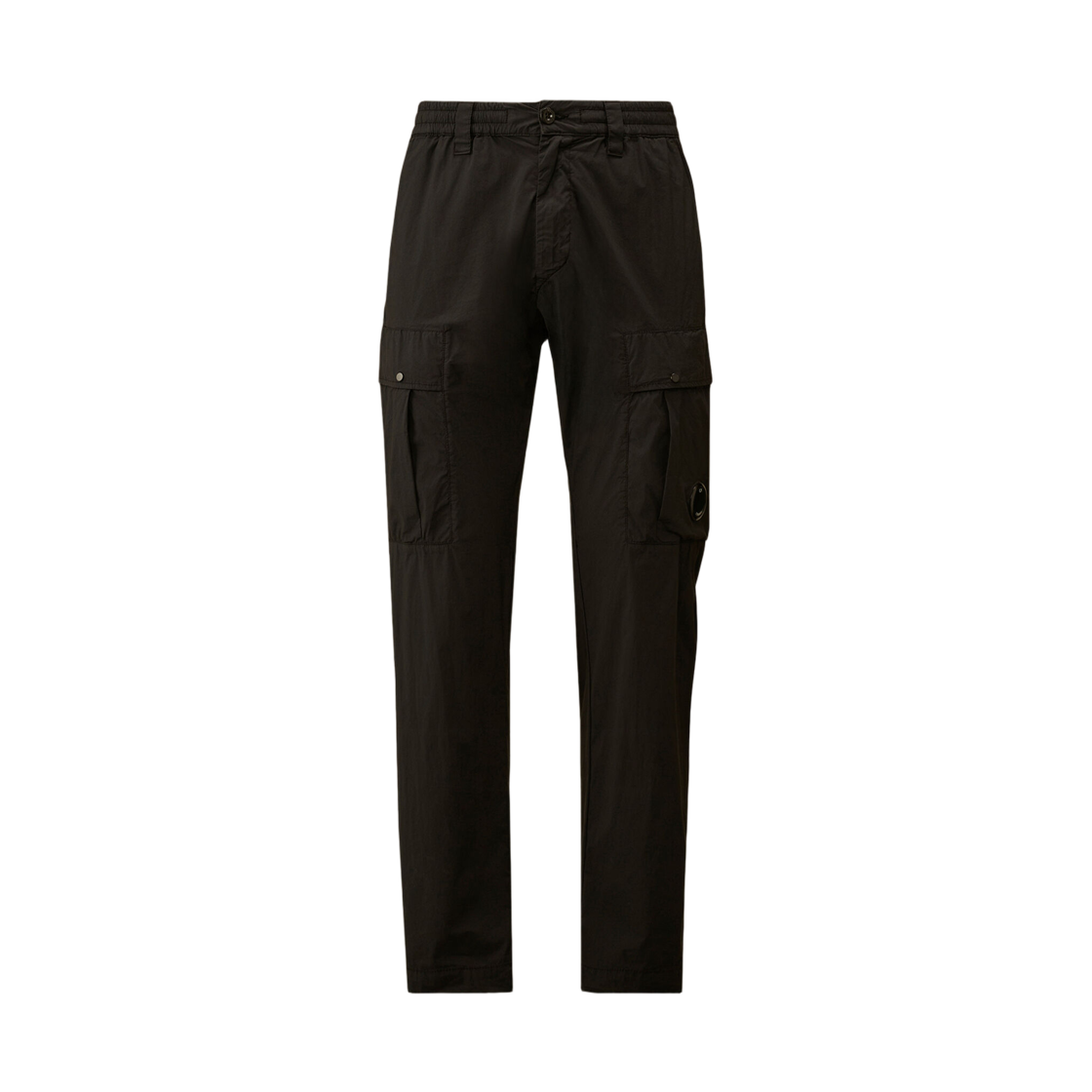 20CMPA255A006439G999 C.P. Company 50 Fili Stretch Elasticated Lens Cargo Pants Black - 26SS