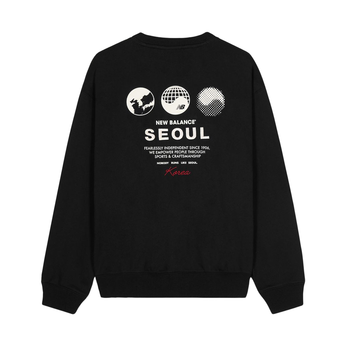 NBNCG2A013-19 New Balance Seoul Global Exclusive Sweatshirt Black