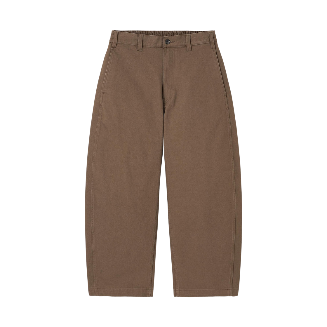 GU 헤비 코튼 배럴 레그 팬츠 브라운(GU Heavy Cotton Barrel Leg Pants Brown)