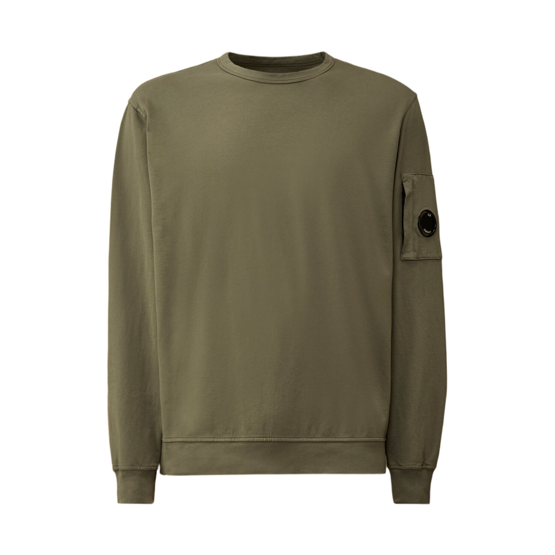 20CMSS711A002246G921 C.P. Company Light Fleece Crewneck Sweatshirt Gunmetal Grey - 26SS