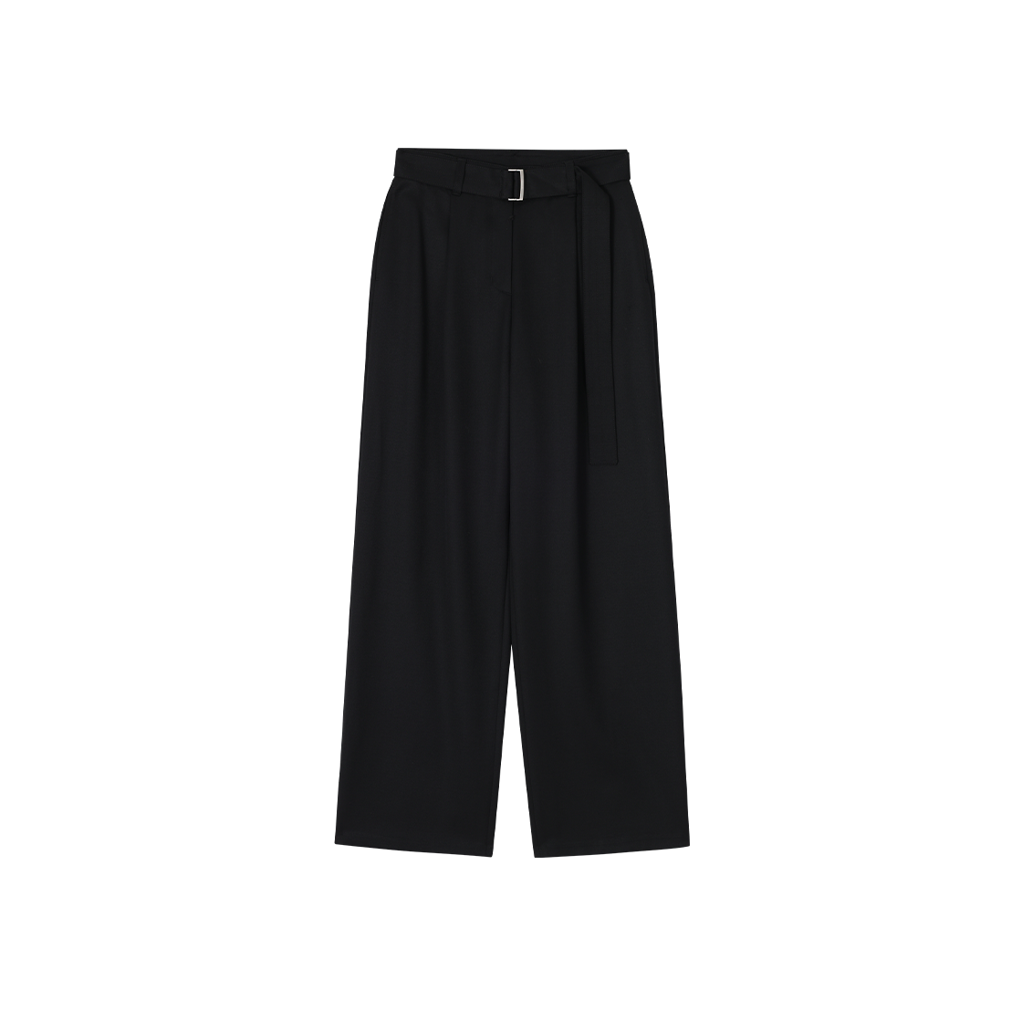 WH5PT514BK (W) SONGZIO Straight Belted Pants Black