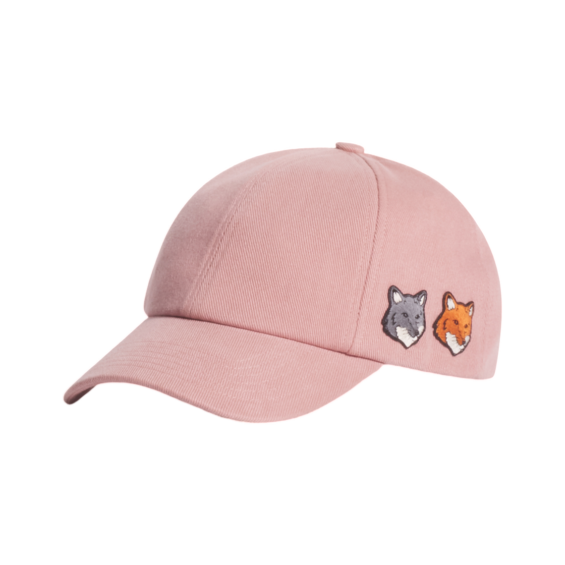 메종 키츠네 더블 폭스 헤드 페이디드 캡 페이디드 핑크 클레이(Maison Kitsune Double Fox Head Faded Cap Faded Pink Clay) - 2
